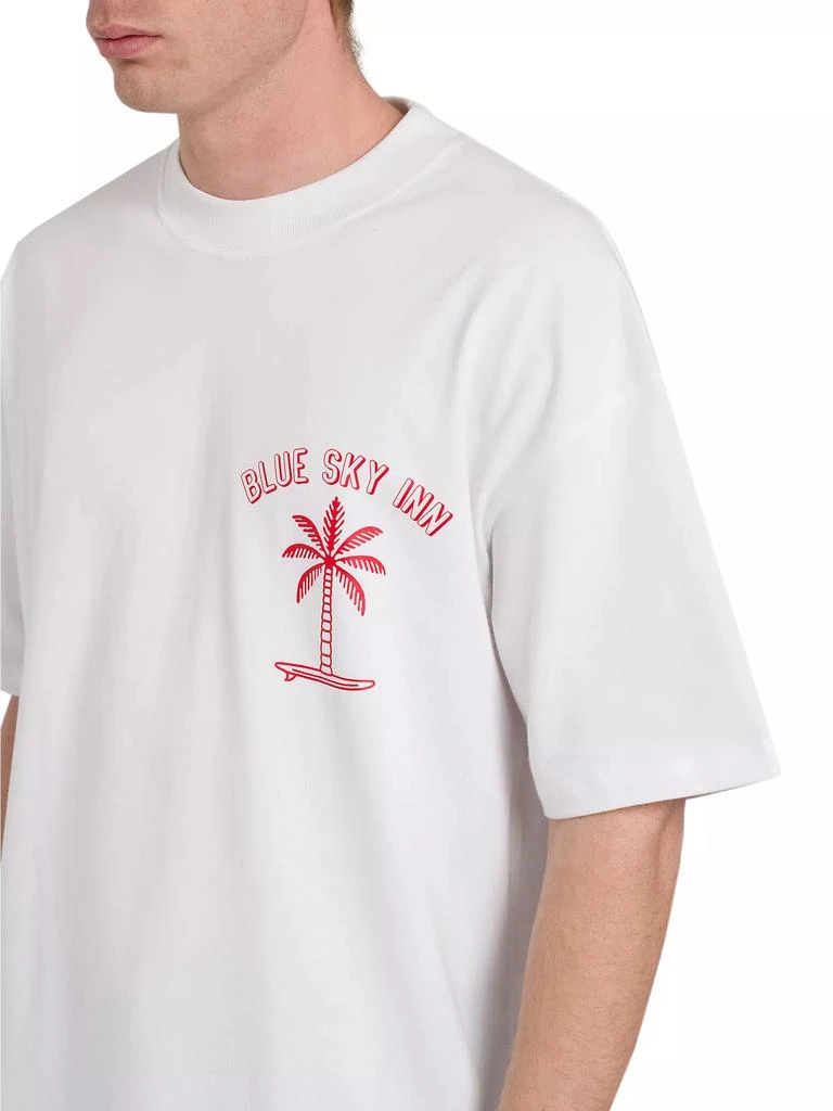 Blue Sky Inn Surf Palm Logo Cotton T-Shirt 6