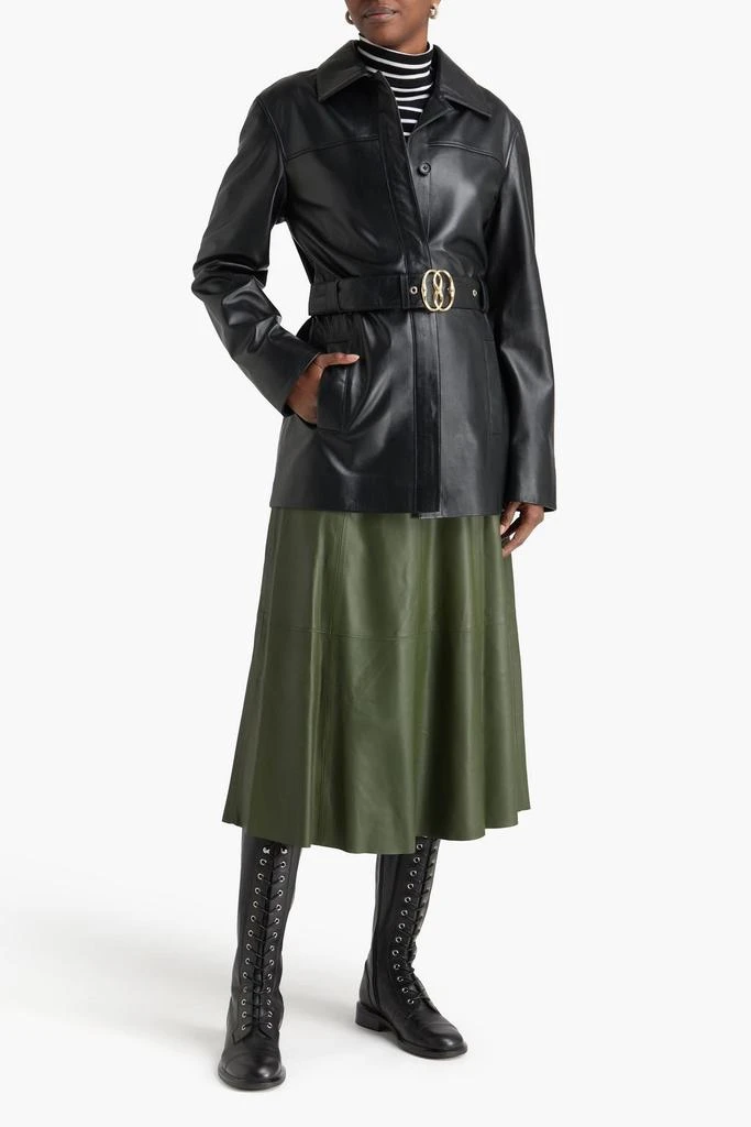 Bally Belted leather jacket 2