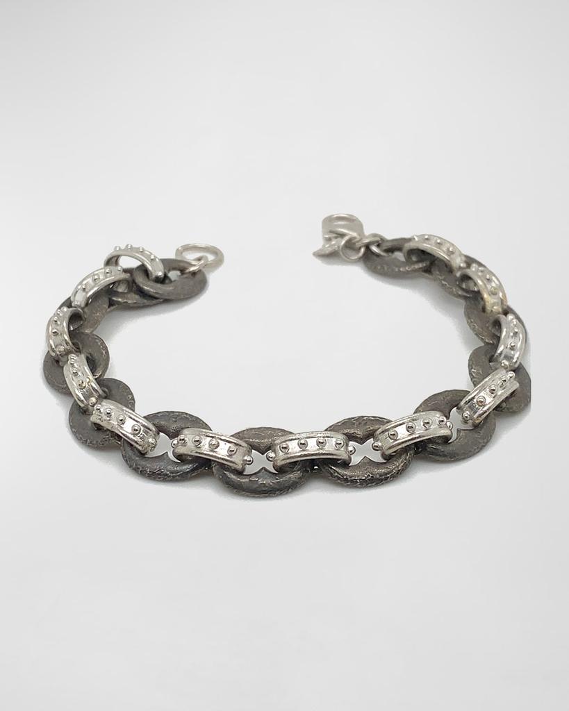 Armenta Men's Romero New World Textured Link Bracelet