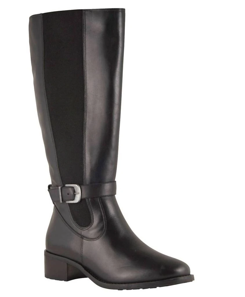 David Tate Women's Allegria Waterproof Knee High Boot - Ww Width In Black 2
