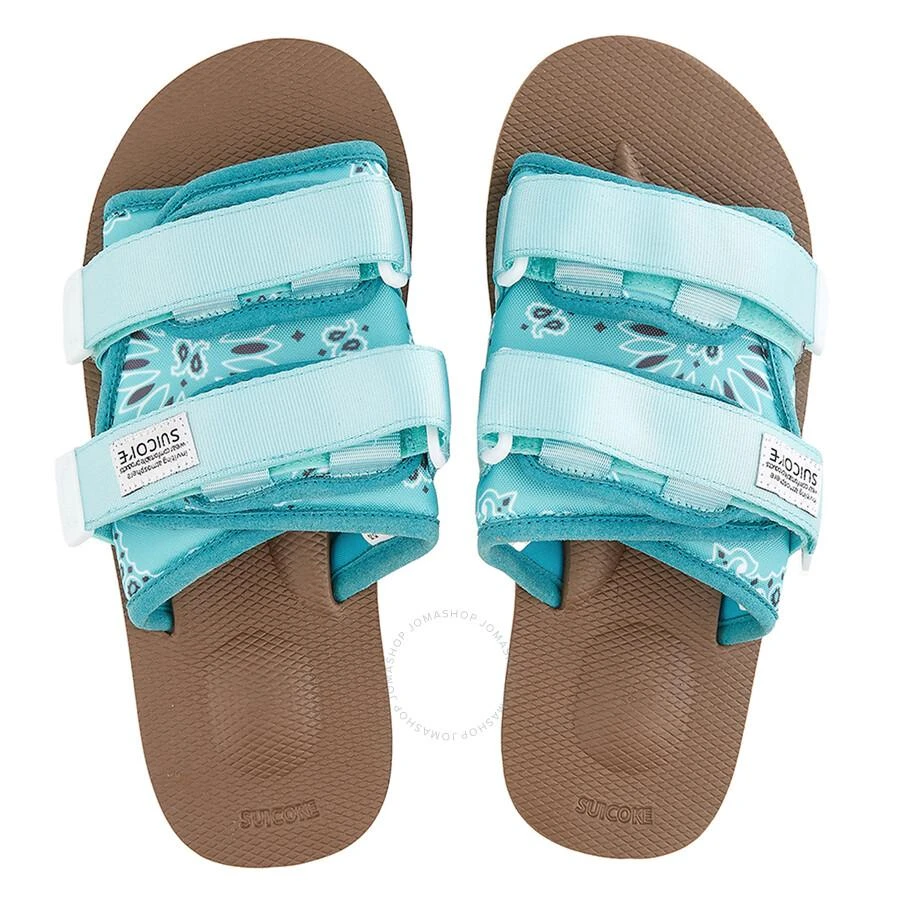 Suicoke Ladies Teal Moto-Cab Slippers 3