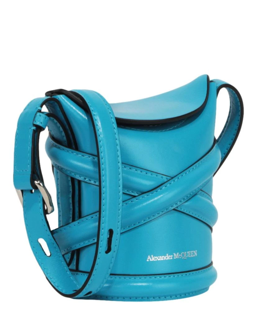 Alexander McQueen Mini Curve Leather Bucket Bag 2