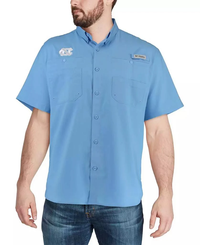 Columbia Men's Light Blue North Carolina Tar Heels Tamiami Shirt 4