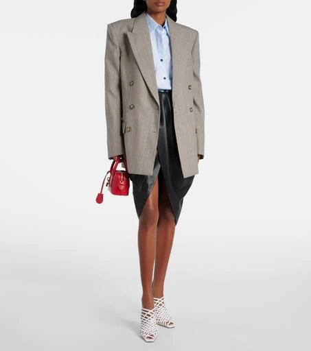 Stella McCartney Oversized double-breasted wool blazer 2