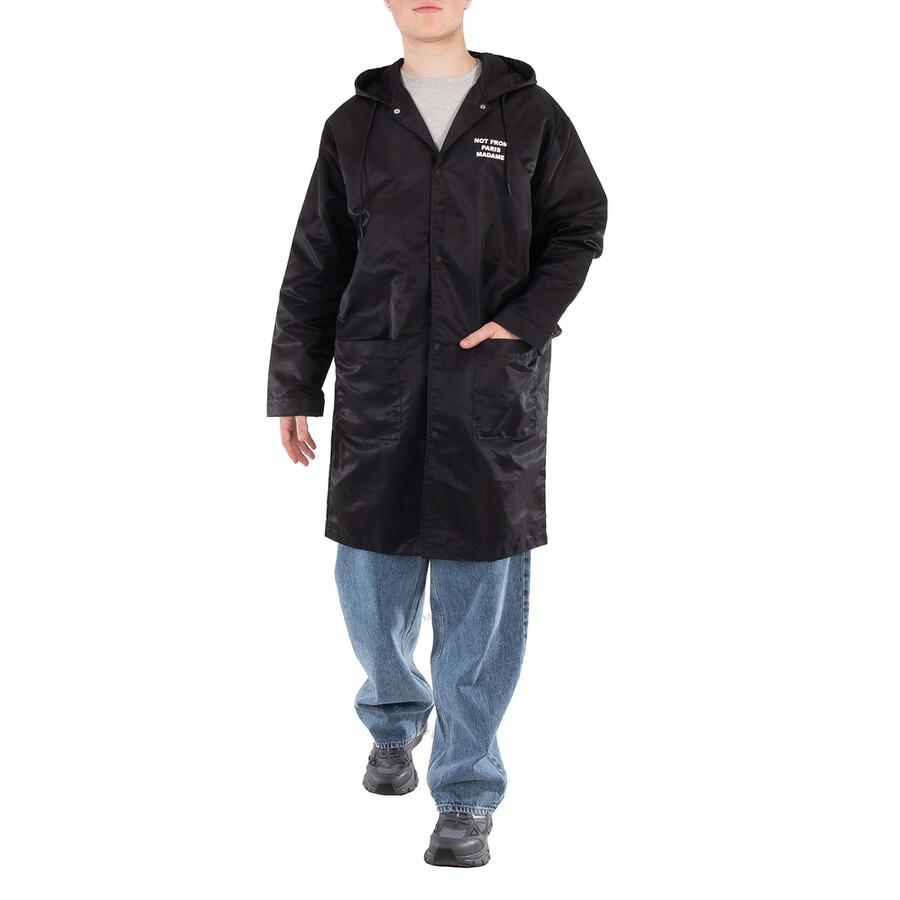 Drôle de Monsieur Men's Black Not From Paris Madame Parka