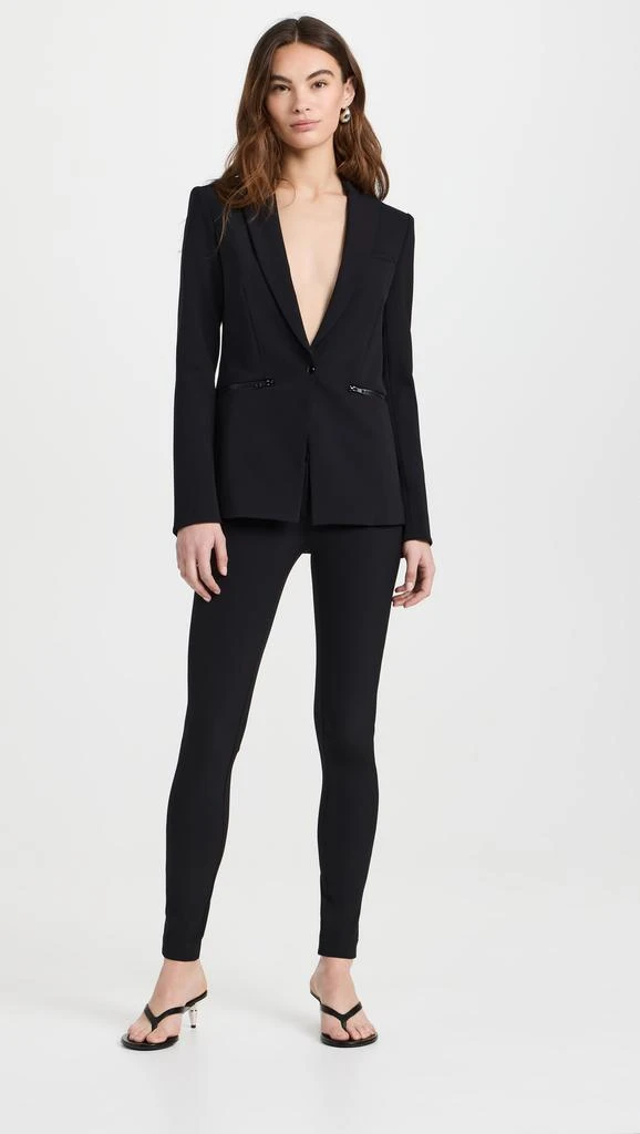 VERONICA BEARD Black Scuba Leggings 4