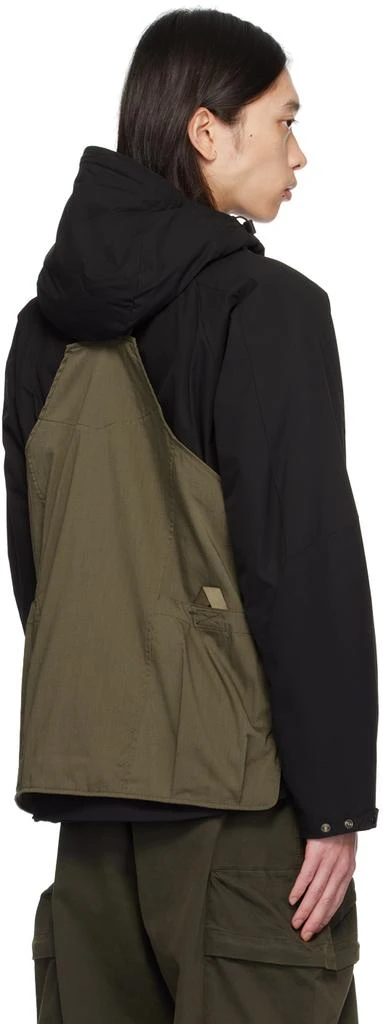NANGA Khaki Hinoc Ripstop Field Vest 3