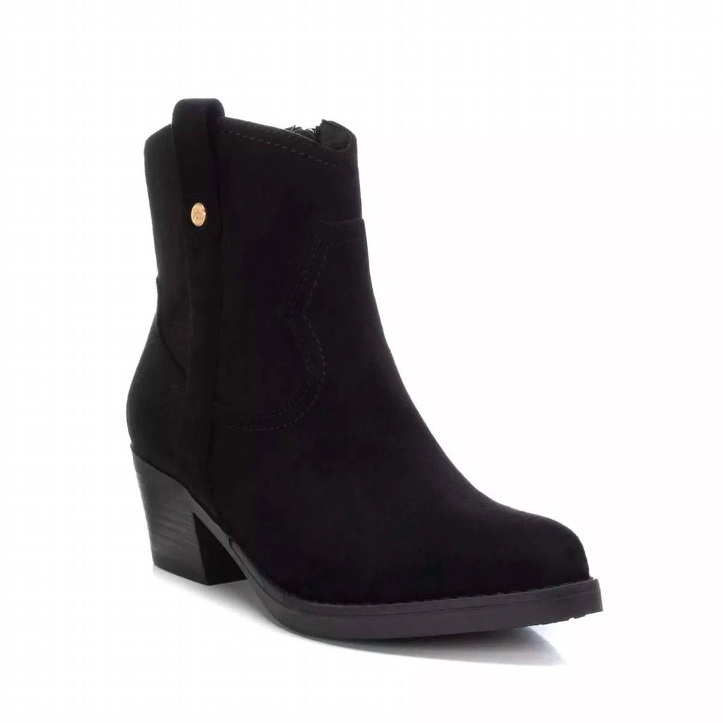 Xti Women's Suede Italian Western Boots In Black 1