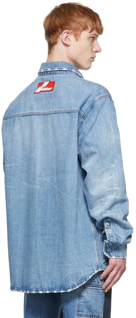 We11done Blue Paneled Denim Jacket 3