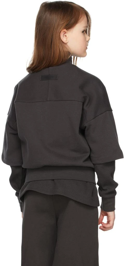 Essentials Kids Black Full Zip Half Sleeve Jacket 4