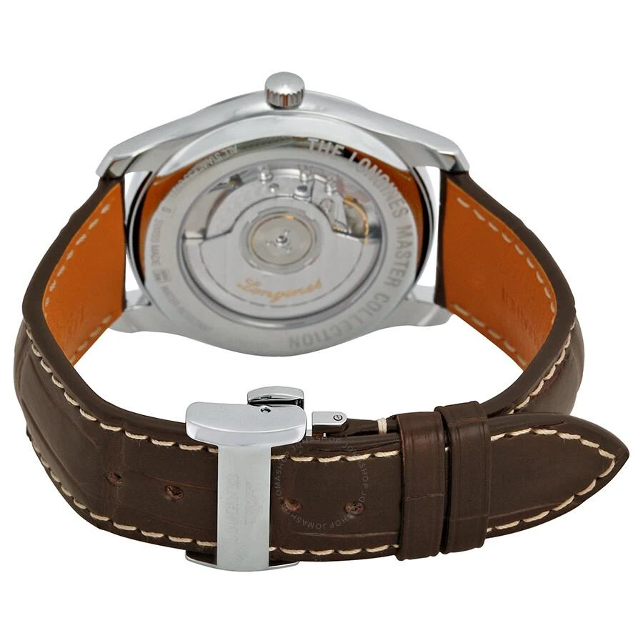Longines Master Automatic Silver Dial Brown Leather Watch L27934783 3