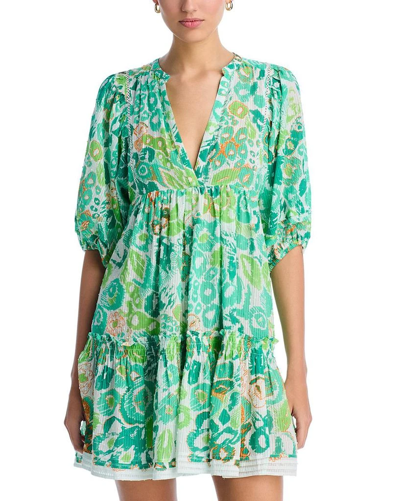 Poupette St Barth Aria Empire Waist Mini Dress 1