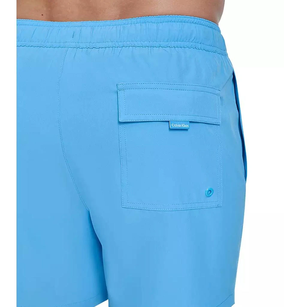 Calvin Klein Men's Core Euro Regular-Fit Quick-Dry 5" Swim Trunks with Compression Short Liner 5