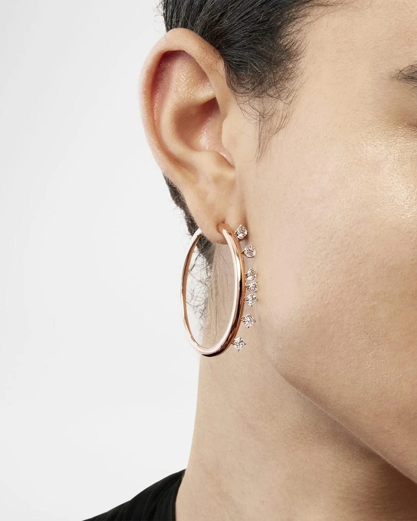 Hearts On Fire Barre Medium Floating Diamond Hoops 2