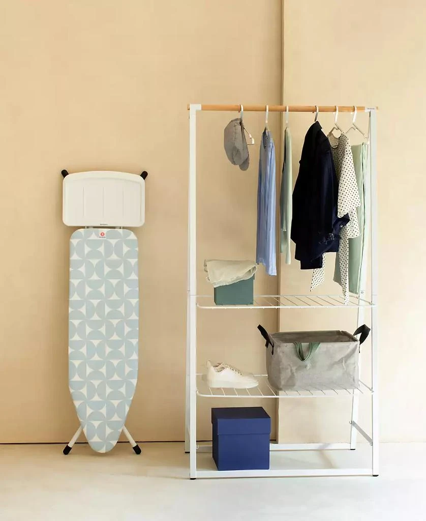 Brabantia Ironing Board B, 49 x 15" 124 x 38 Centimeter - Solid Steam Unit Holder, 1" 25 Millimeter White Frame 5