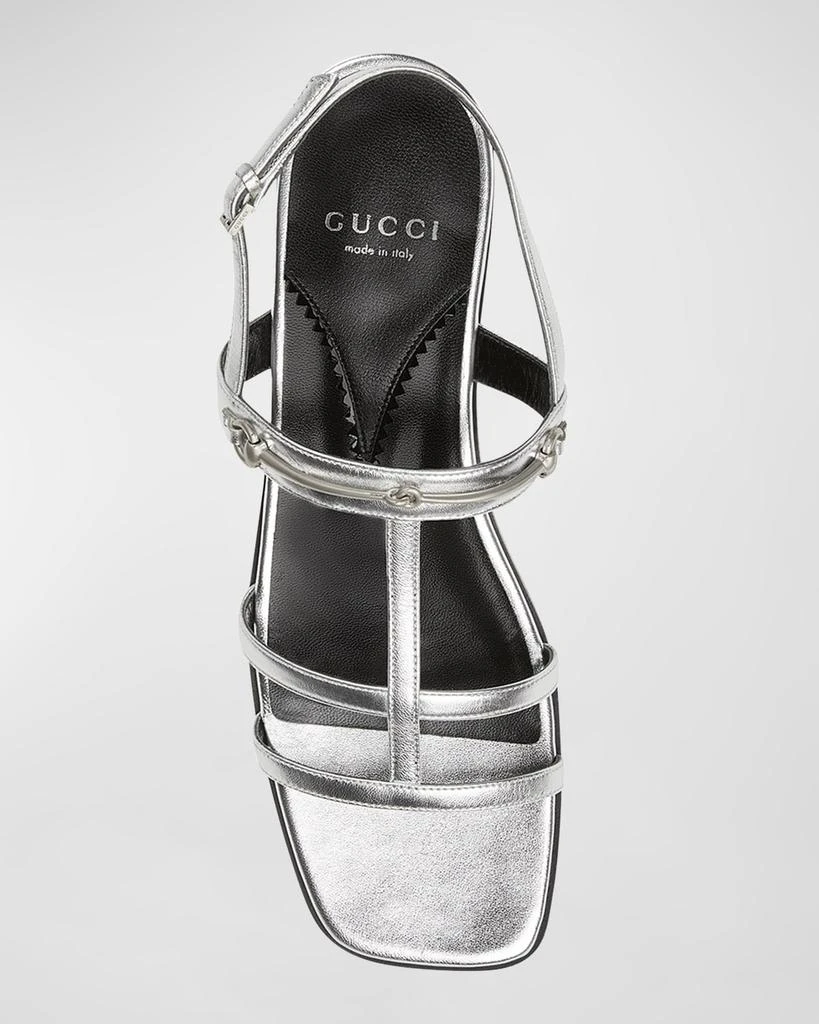 Gucci Divine Leather Slingback Sandals 4