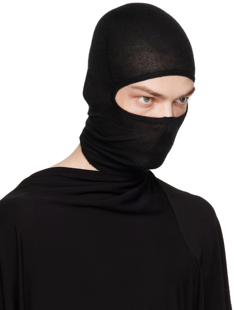 Rick Owens Black Lightweight Rasato Balaclava 2
