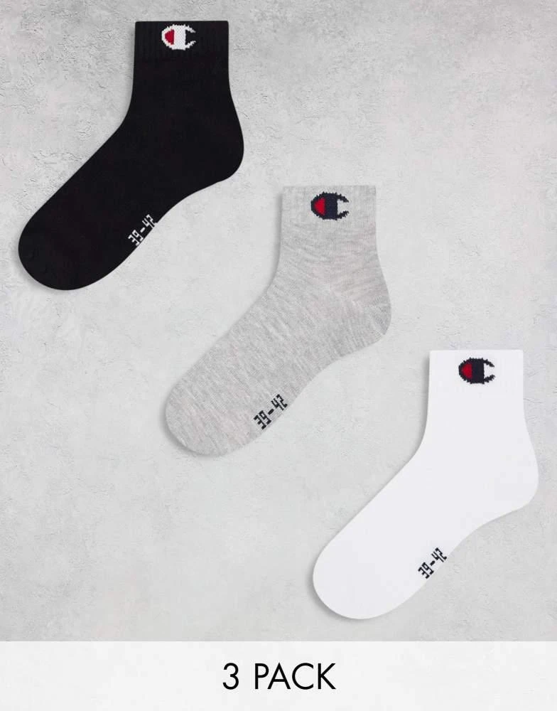 CHAMPION Champion 3 pack crew socks in multi 1