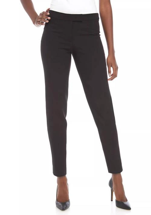 Anne Klein Klein Petite Extended Tab Ankle Bowie Pants 1