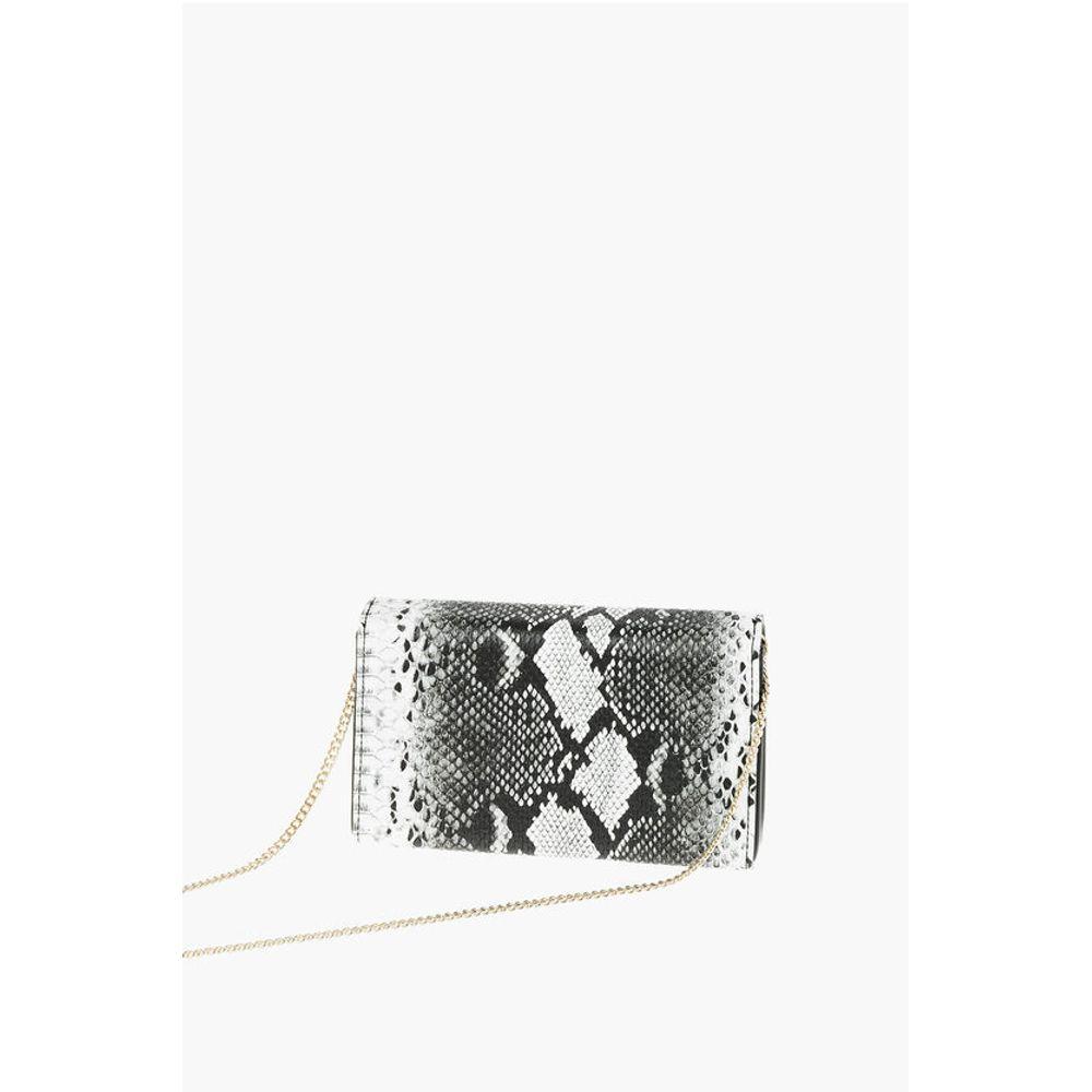 Moschino LOVE Snake Effect Faux Leather Crossbody Women's Bag
