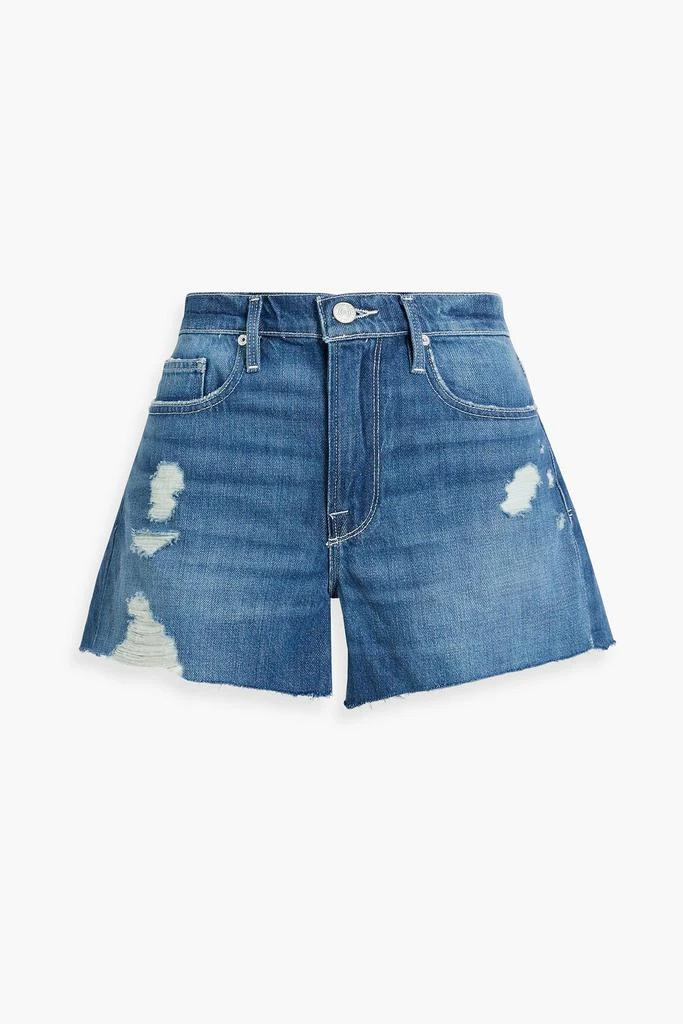 FRAME Le Brigette distressed denim shorts 1