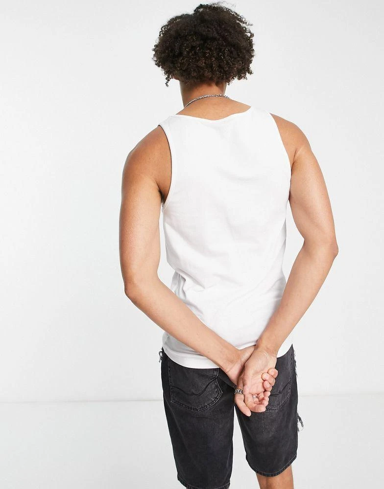 ASOS ASOS DESIGN muscle fit vest in white 2
