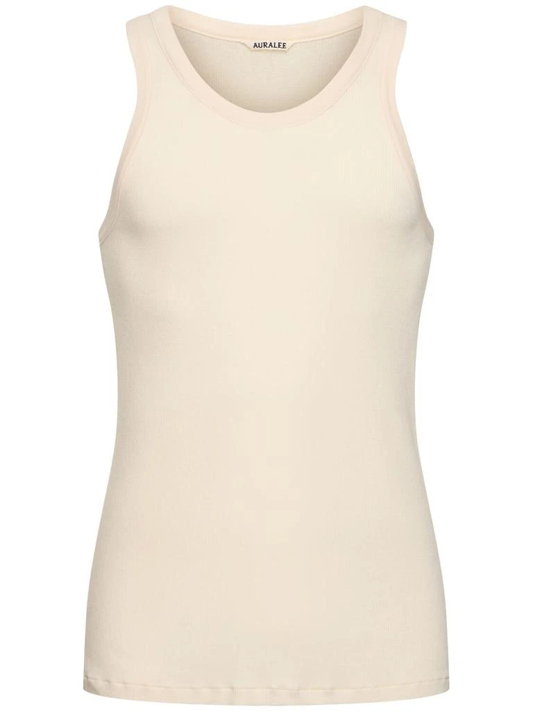 AURALEE Organic Cotton Rib Tank Top 1