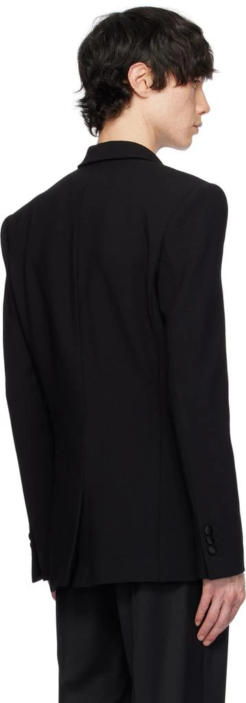 Balmain Black Peaked Lapel Blazer 3