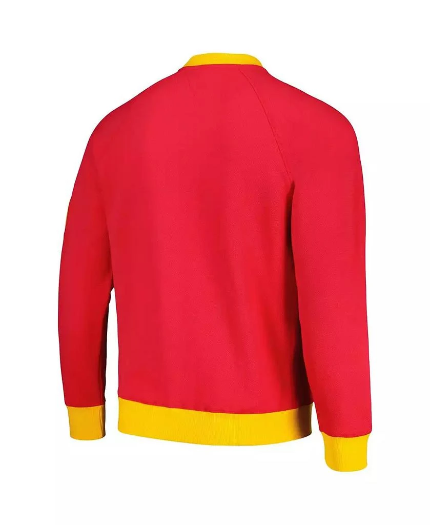 Tommy Hilfiger Men's Red, Gold Kansas City Chiefs Reese Raglan Tri-Blend Pullover Sweatshirt 3