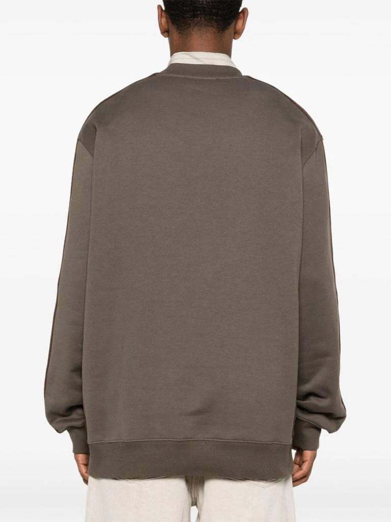 Lanvin Dark Olive Green Cotton Jersey Sweatshirt 5