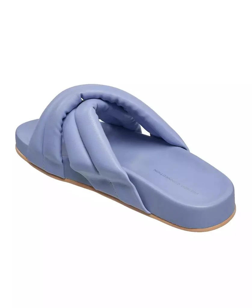 French Connection Women's Hayden Criss-Cross Flip Flop Slide Sandals 3