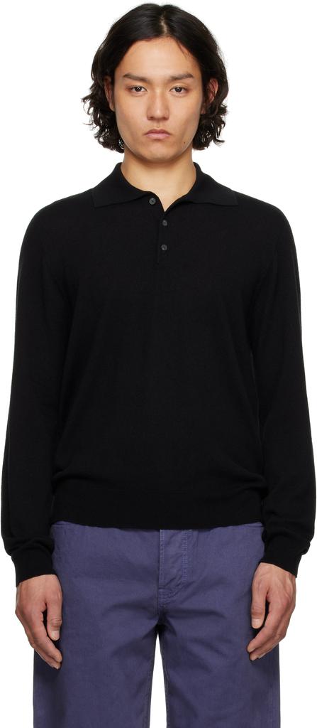 The Row Black Djon Polo - Polo Shirts - BeyondStyle