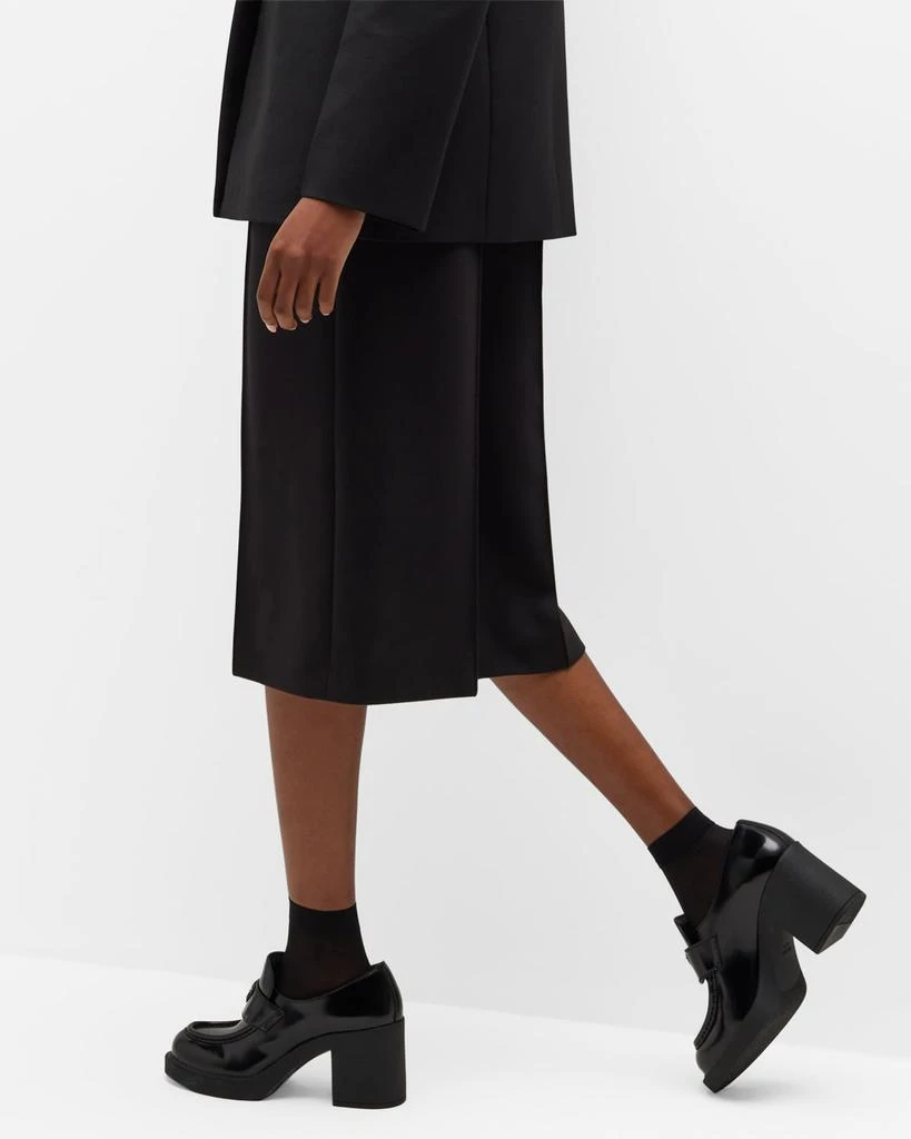 Prada Chocolate Flow Heeled Loafers 2