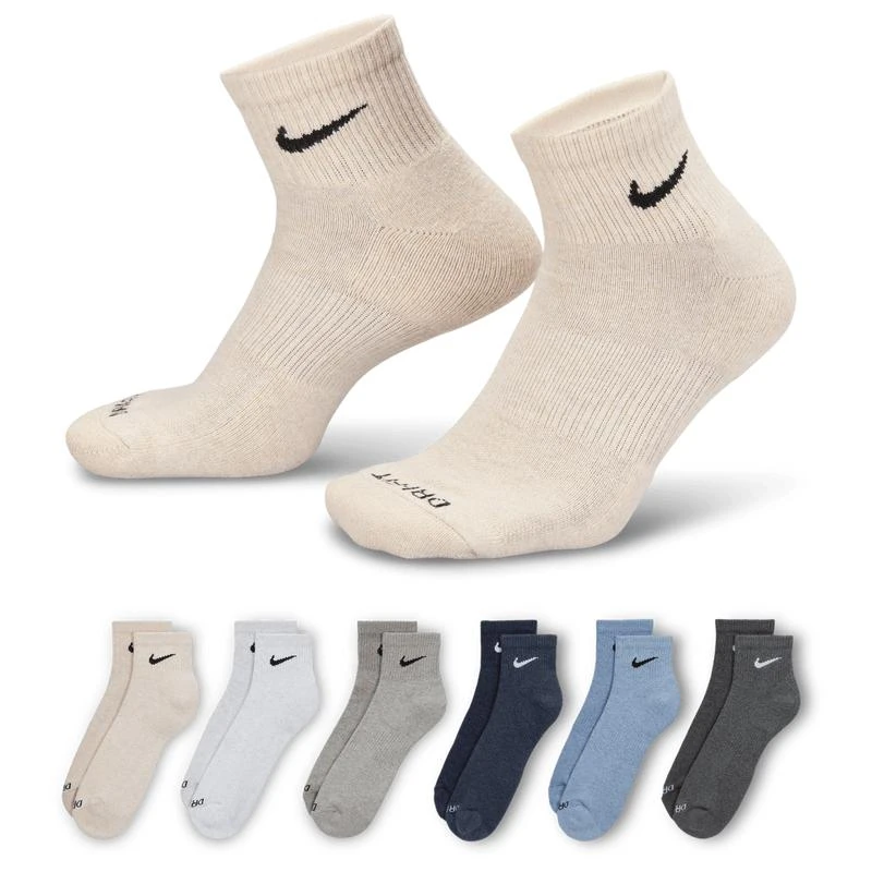 NIKE Nike 6 Pack Dri-FIT Plus Quarter Socks - Men's 1