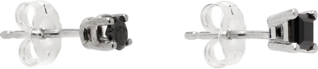 Martine Ali SSENSE Exclusive 'Onyx Prasiolite' Mixed Prince Earrings