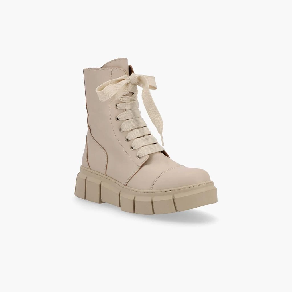 ALOHAS Can Can Cream Leather Ankle Boots 2