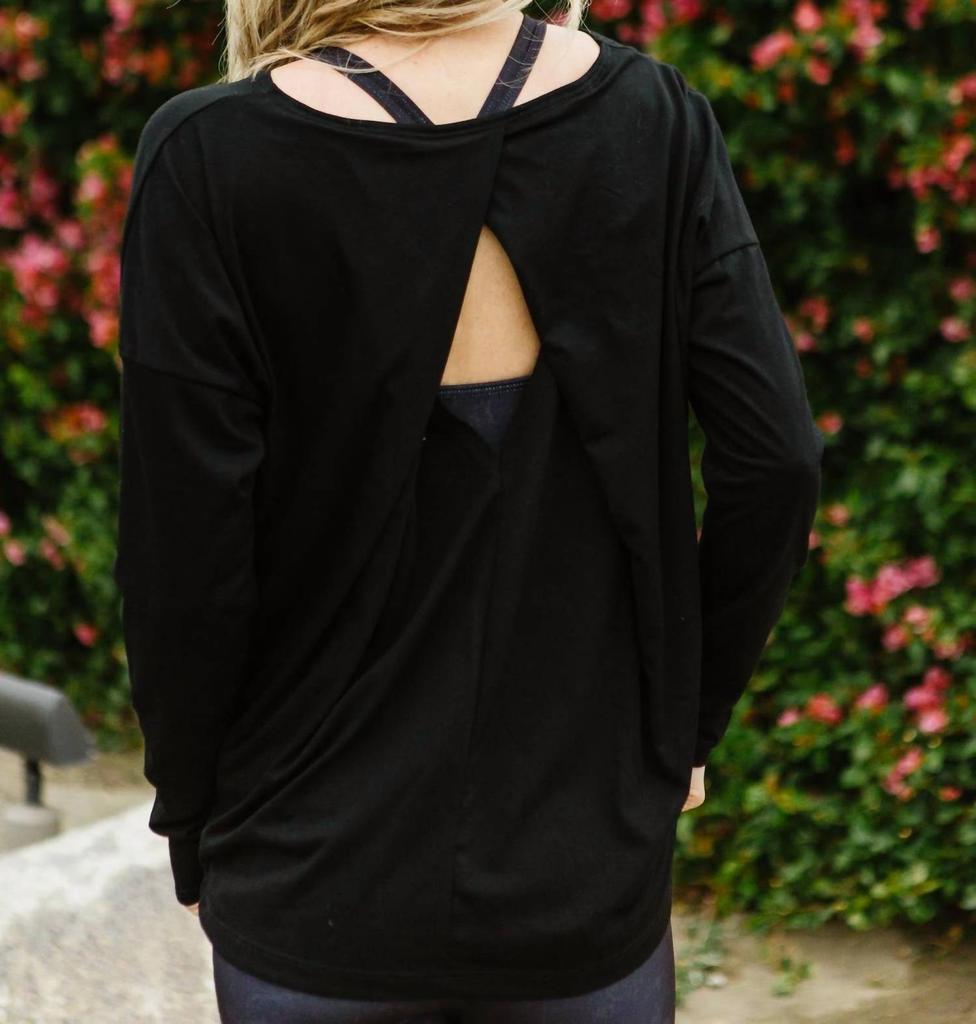 Onzie Diamond-Back Top In Black