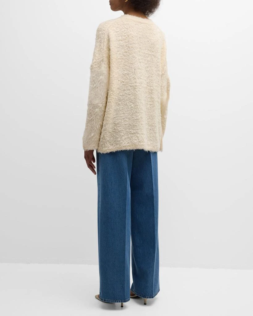 Totême Boxy Silk Knit Sweater 4