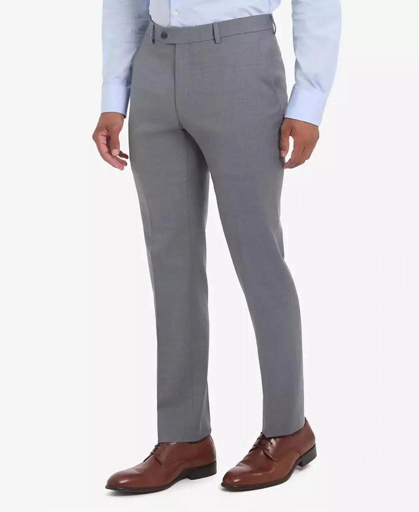 Tommy Hilfiger Men's Solid Pearl Grey Suit Pants 4