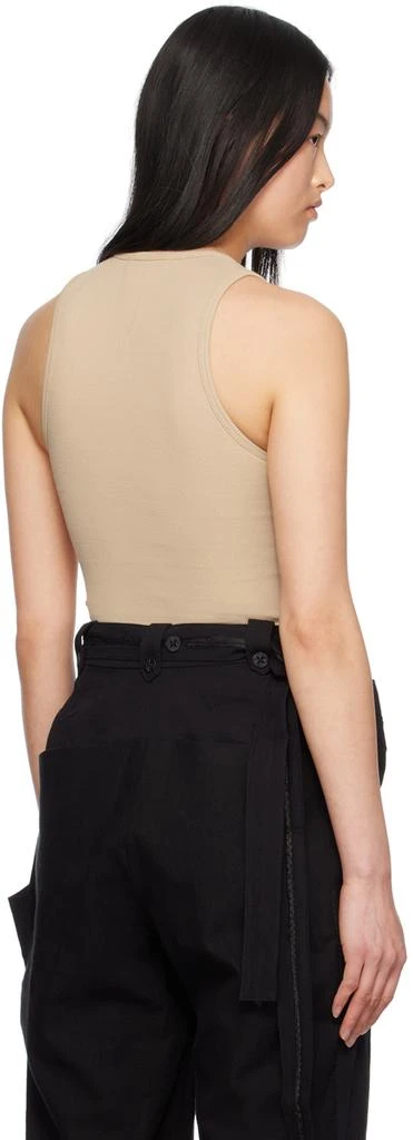 WARDROBE.NYC Beige Ribbed Tank Top 3