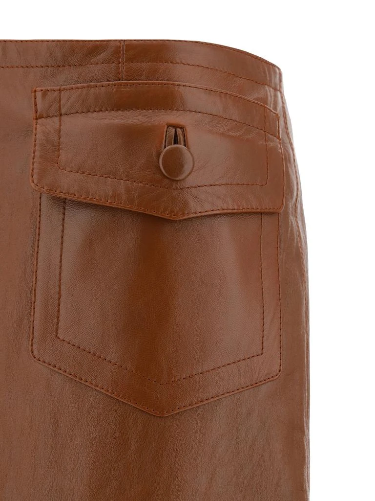 Chloé Leather Skirt 3