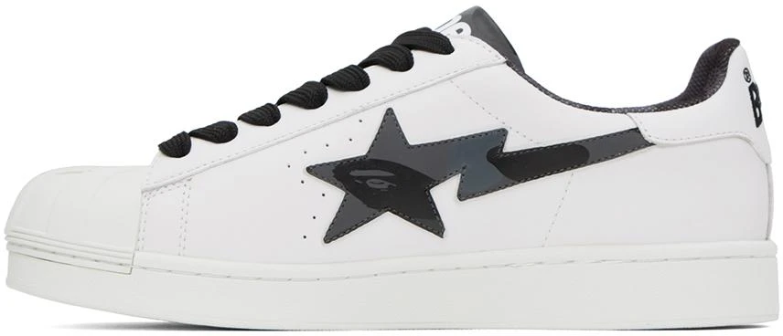 Bape White & Black Skull Sta Sneakers 3
