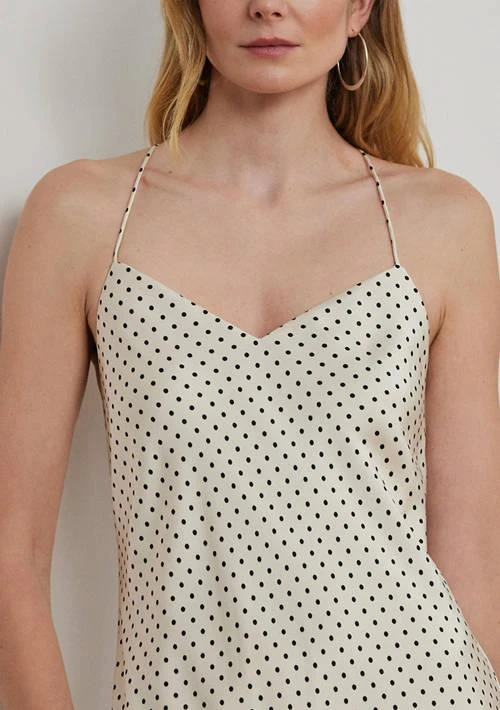 Ralph Lauren Ralph Lauren Polka Dot Satin Charmeuse Slip Dress 3