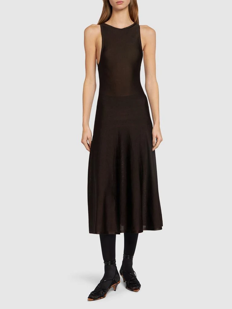 Khaite Hencil Viscose Midi Dress 1