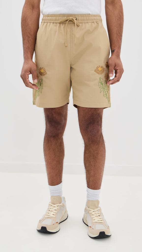 Universal Works Universal Works X Flower Mountain Beach Shorts 7.5"