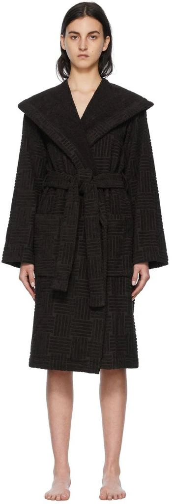 Bottega Veneta Brown Intreccio Bathrobe