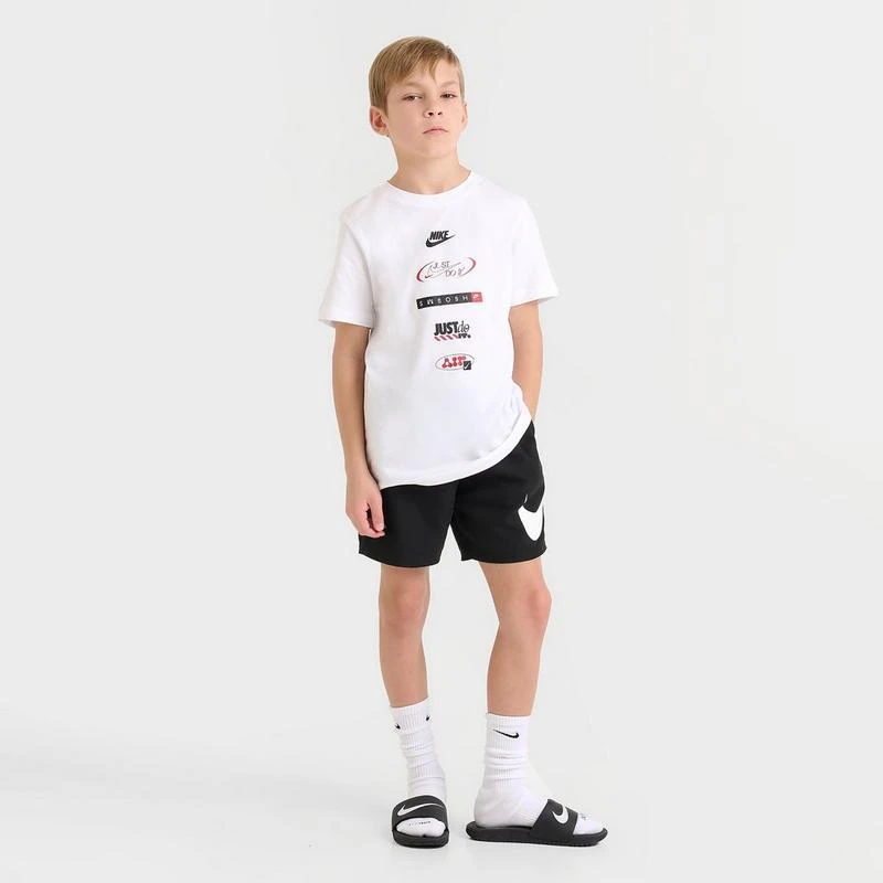 Big Kids' Nike Stacked Logo Swim Shorts
