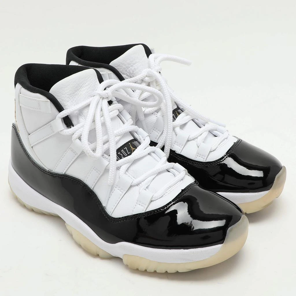 Jordan Air Jordans Black/White Patent Leather and Synthetic Leather Jordan 11 High Top Sneakers Size 43 4