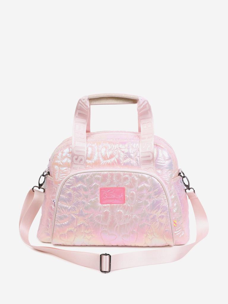 Billieblush Baby Girls Iridescent Quilted Changing Bag in Pink (41cm)