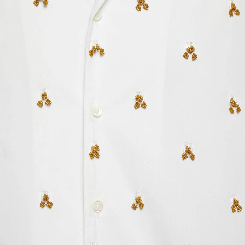 Jacquemus Jacquemus L'Amour White Beaded Cotton Shirt XXL 4